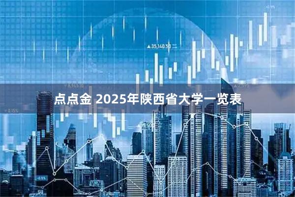点点金 2025年陕西省大学一览表