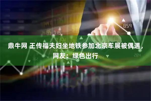 鼎牛网 王传福夫妇坐地铁参加北京车展被偶遇，网友：绿色出行